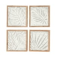 thumbnail image 6 of DecMode Brown Wood Tropical Leaf Wall Decor with Wood Frames (4 Count), 6 of 8