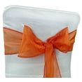 thumbnail image 1 of Darling Souvenir Pack Of 20 Organza Chair Sashes Bow Sash For Wedding & Events Supplies Party Decoration Chair Cover Sash - Colors Available, 1 of 4