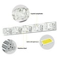 thumbnail image 3 of 35" Modern 5-Light LED Crystal Bathroom Vanity Light, Chrome Wall Sconce with Clear Crystal Shades, Bathroom Lighting Fixtures Over Mirror for Vanity, Bedroom, Hallway, 3 of 12
