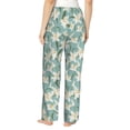 thumbnail image 3 of Xecao Lilies Flowers Women's Straight Lounge Pajama Pants: The Epitome of Relaxed Sleepwear, 3 of 9