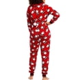 thumbnail image 5 of BeQeuewll Parent-Child Hooded Rompers Family Matching Xmas Santa Zip Up Outfit, 5 of 5