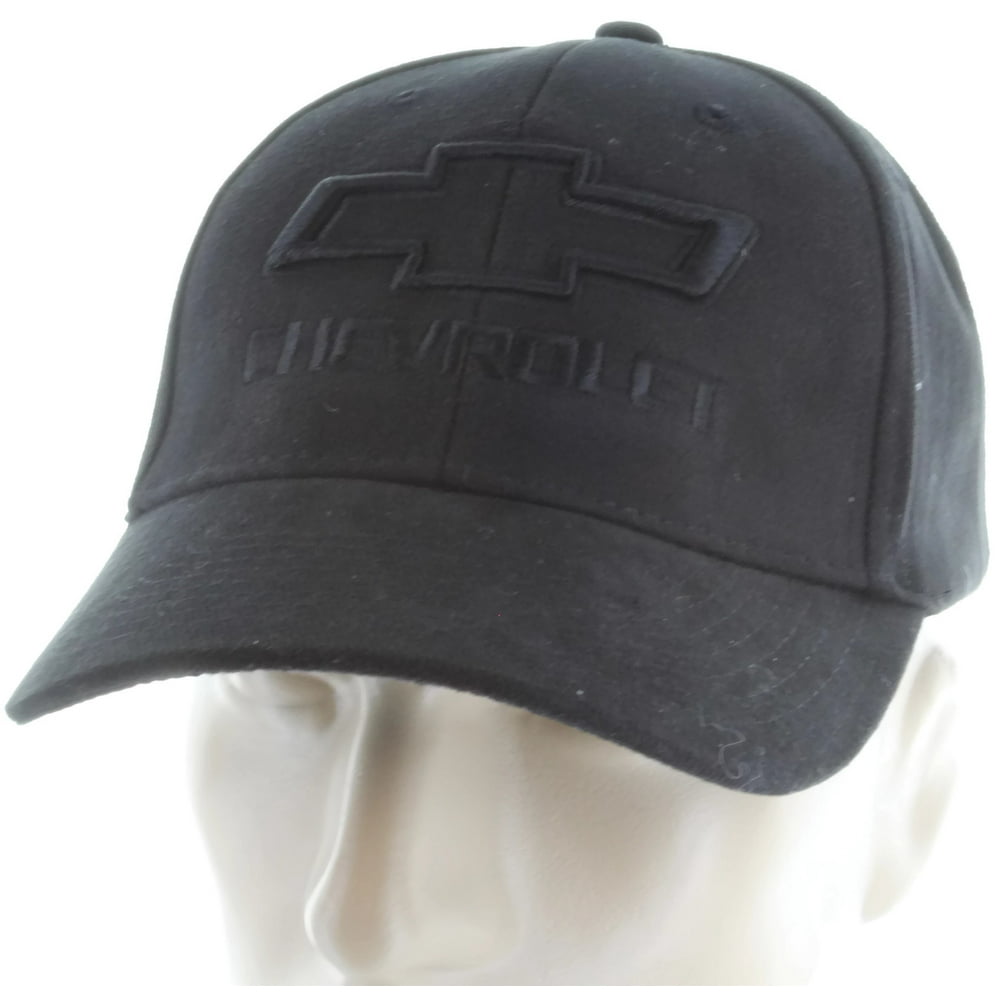 Chevrolet Silverado Tone on Tone Black Baseball Cap Trucker Hat