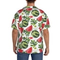 thumbnail image 3 of Fotbe Watermelons Camisa Estampada de Manga Corta para Hombre, Casual de Verano, Estilo Playero, Sin Arrugas-Small, 3 of 5