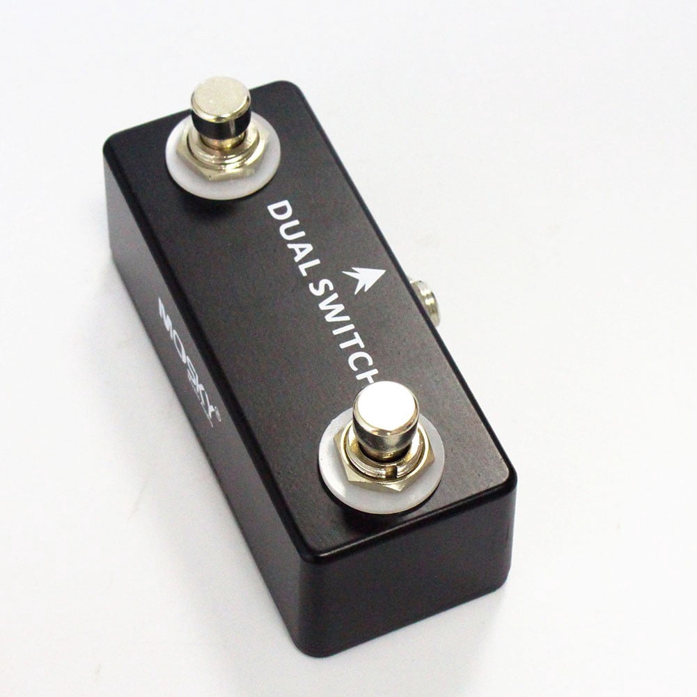 for MOSKY Dual Switch Guitar Effect Pedal Footswitch True Bypass Full Metal