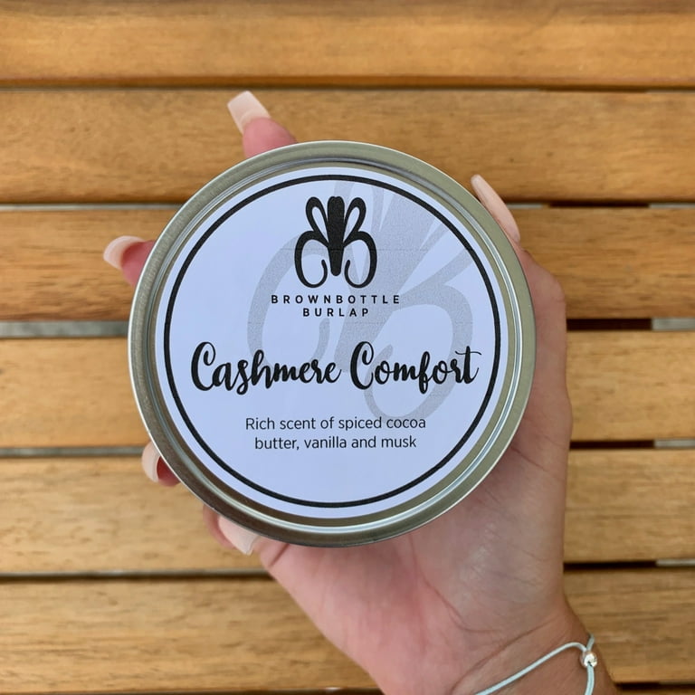 Custom 6 oz. Hand Poured Candle Tin with Lid – Brownbottle Burlap