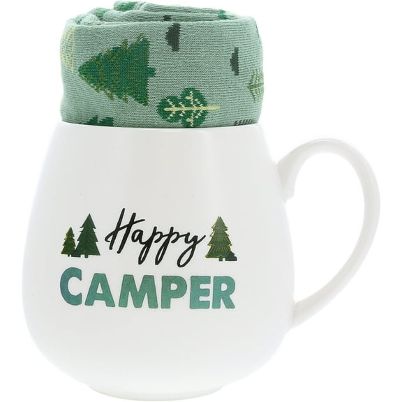 Pavilion Gift Company - Camper - 15.5 oz Mug and Sock Set