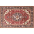 thumbnail image 1 of Ahgly Company Indoor Rectangle Traditional Bright Maroon Red Persian Area Rugs, 5' x 7', 1 of 6