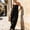 Black, variant on Chic Pockets + Pleats + Strapless! Women's Sleeveless Jumpsuit – Solid Color, Elegant Casual Wear Pink，2XL