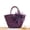 Purple, variant on Yoyauz Women's Grass Woven Beach Bag - Women's Beach Handmade Woven Handbag, Summer Mesh Hollow Shoulder Bag, Suitable for Holidays