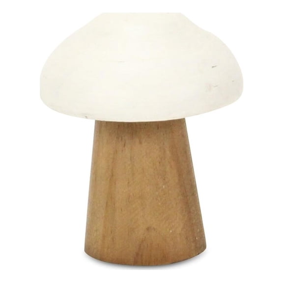 Cheungs 6005S Hareton Forest Mushroom Table Decor - Brown & White - Small