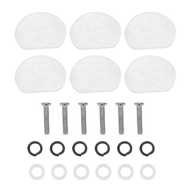 Botón de clavijero de acrílico NikouMX 6 PCS/Set Botón de clavija de afinación de guitarra