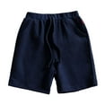 thumbnail image 2 of Esaierr Toddler Kids Summer Jogger Shorts Cotton Comfort Soft Sport Shorts for Boys Girls Casual Five Pants with Pockets 1-10Y, 2 of 9