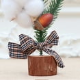 thumbnail image 4 of Christmas Decorations Artificial Christmas Trees 9.84inch Mini Flocked Cedar Tree Christmas Tree Ornament,Desktop Christmas Tree Scene Decoration Photography Prop, 4 of 8