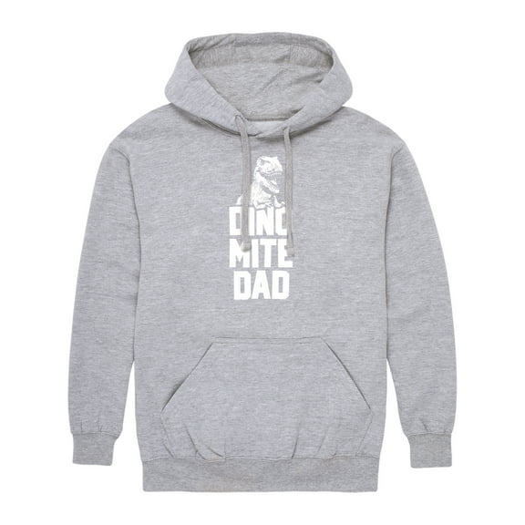 Instant Message - Dinomite Dad - Men's Pullover Hooded Fleece Sweatshirt