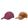 thumbnail image 1 of Sombrero de visera de verano Yinane 2 Piezas Borgoña Amarillo, 1 of 5
