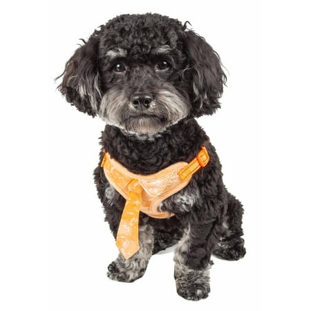 Harness Neck - Pet Life ® 'Bonatied' Mesh Reversible And Breathable Adjustable Dog Harness W/ Designer Neck Tie