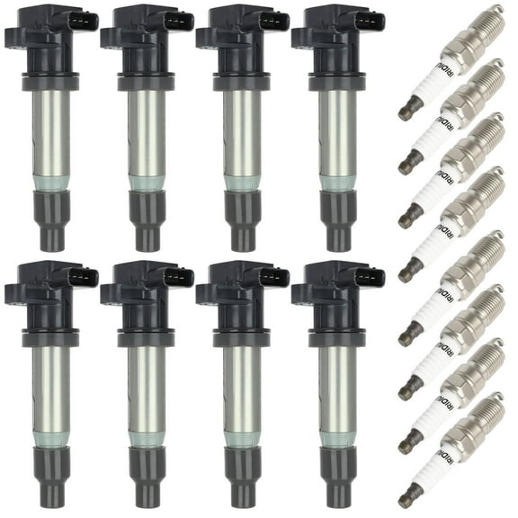 ECCPP UF543 8 ignition coils wilth 8 iridium Spark Plugs for Cadillac SRX XLR STS DTS 4.6L UF-543 C1559 0541A