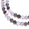 Cousin Glass Crystal Pink & Purple Mix Bead, 38 Piece