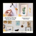 thumbnail image 4 of 314 Pcs Picture Hanging Kit, Heavy Picture Hanging Hooks for Drywall, Picture Hooks with Nails,Hanging Wire Sawtoothetc,1set * Picture Hanger Set,Gold, 4 of 6