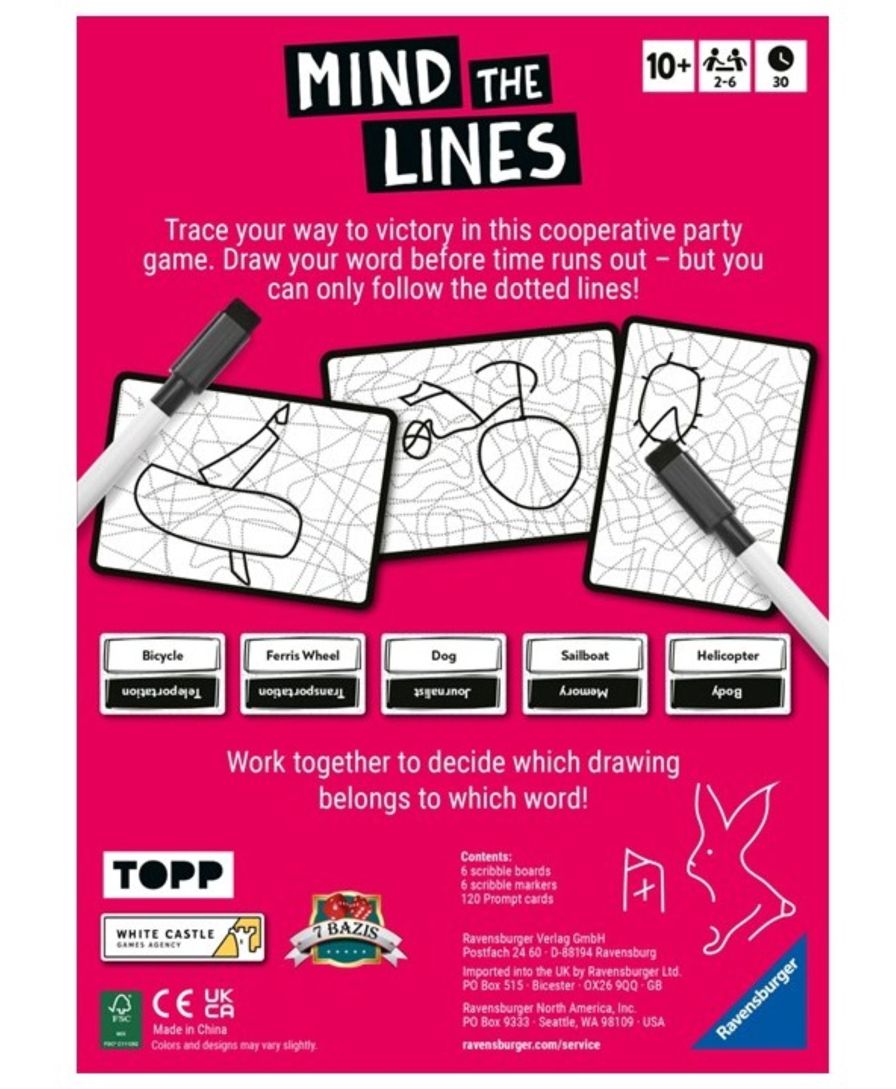 Mind the Lines – Cooperative Drawing & Guessing Party Game for Ages 10+ (Walmart Exclusive)