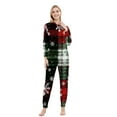 thumbnail image 2 of Women 2 Piece Outfits Family Sets Clothes Matching Pajama Sets Pajamas Family Christmas Solid Color Lounge Sets for Women, 2 of 5
