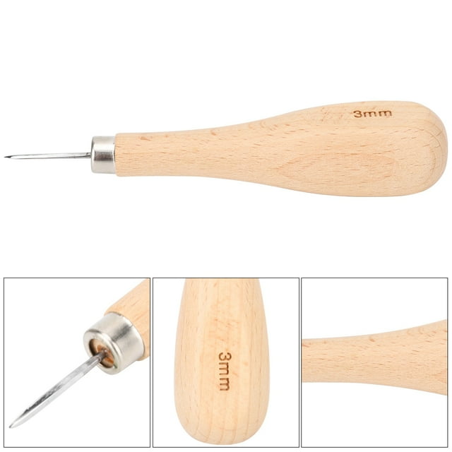 Leather Awl, Convenient To Store Comfortable Lightweight Leather Punch, Crafts Making For DIY Leather Craft Beginners Leather Craft Works Professionals Amateurs