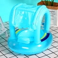 thumbnail image 2 of Portable Inflatable Circle Baby Float Kids Swimming Circle with Sunshade, 2 of 8