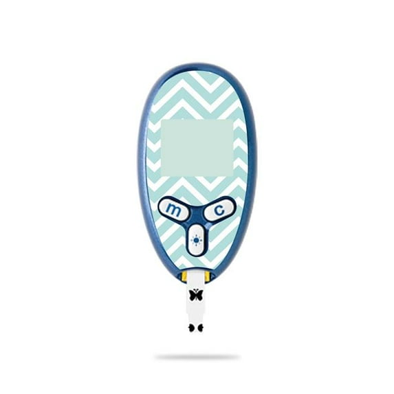 MightySkins ABFRLI-Aqua Chevron Abbott FreeStyle Lite Skin - Aqua Chevron