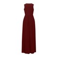 thumbnail image 5 of Ihhxva Dress for Women Sleeveless Maxi Loose Fit with Pockets Long Green Casual Evening Out S-2XL, 5 of 9