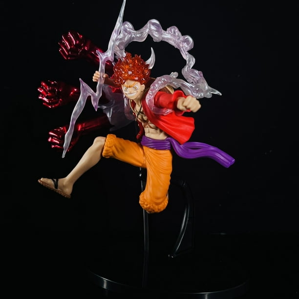 Figuras de acción de One Piece Gear 5, figuritas de Anime Luffy, dios del sol, Nika, estatua de PVC, modelo de colección, decoración, juguetes, regalo, 34cm Qiuyongming unisex