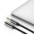 thumbnail image 4 of Premium Earphone Gold Plated Plug 3.5mm Jack Audio Extension Cable Aux Cord Male to Female Extender WHITE 2M, 4 of 8