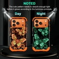 thumbnail image 3 of Funda Miqala para iPhone 17 Pro con diseño luminoso naranja que brilla en la oscuridad, 3 of 8