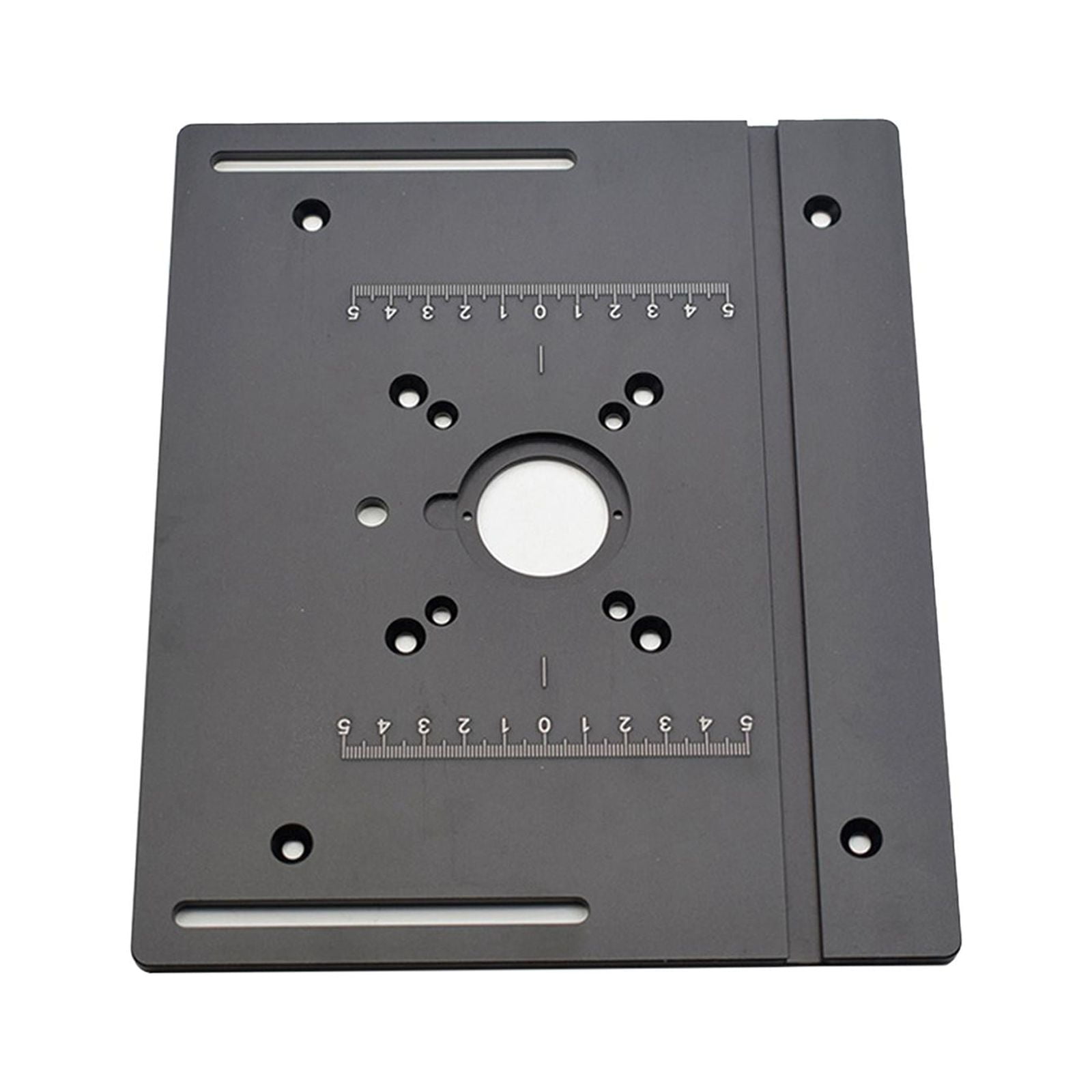 Router Table Insert Plate Wood Router Plate Auxiliary Tool Benches Multifunction Aluminum Router Insert Plate for Milling Engraving A Plate