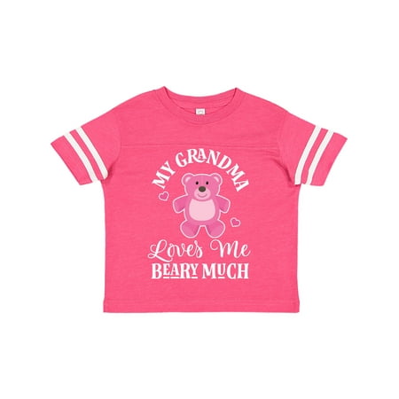 

Inktastic Grandma Loves Me Girls Bear Gift Toddler Toddler Girl T-Shirt