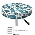thumbnail image 4 of Fotbe Modern Furniture Stool Covers Round,Waterproof Round Bar Stool Covers Bar Chair Covers Washable Stool Cushion Slipcover for 12-14 Inch Chair-12 inch, 4 of 7