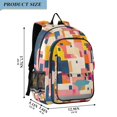 thumbnail image 2 of FORMRS School Backpack 17" Student Travel Bag with Laptop Compartment, Art Geometric, 2 of 7