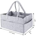 thumbnail image 5 of Nappy Caddy Foldable Baby Diaper Caddy Organiser, Portable Nursery Storage Basket Bin with Changeable Compartments, 5 of 5
