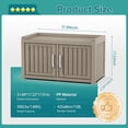 thumbnail image 3 of Shoe Cabinet Waterproof UV-Resistant,Storage Bench Indoor Outdoor with Adjustable Shelves,for Entryway Bedroom,Hallway,Living Room(Double Door,Grey), 3 of 7