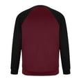 thumbnail image 4 of PNTUTB Men's Color-blocking Crewneck Casual Long Sleeve Fall Winter Warm Sweatshirts Fashion Pullovers, 4 of 5