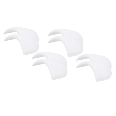 4 Pairs Shoulder Pads, Costume Shoulder Pads Sponge Pads Gauze Thick for Women Clothing Men Blazer Suit, White,L