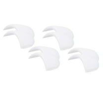 4 Pairs Shoulder Pads, Costume Shoulder Pads Sponge Pads Gauze Thick for Women Clothing Men Blazer Suit, White,L