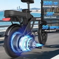 thumbnail image 4 of AOVOPRO AHT14PRO Electric Bike 500W 48V 9Ah, 14' Mini Ebike for City Commuter, Electric Bicycle for Adult with Two Seats UL2849, 4 of 10