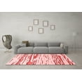 thumbnail image 3 of Ahgly Company Indoor Rectangle Solid Red Modern Area Rugs, 5' x 7', 3 of 4