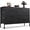 Black-FC, variant on 5 Drawer Dresser, Wide Chest Of Drawers Nightstand Storage Tower Storage Dresser Fabric Dresser With Wood Top for Living Room, Bedroom, Hallway, , Rust