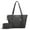 Charcoal, variant on MKF Collection Women's Gloria Faux Leather Tote Bag and Wallet, 2-Piece Fashion Set by Mia K - Charcoal