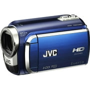 JVC Everio GZ-HD300AUS - Camcorder - 1080p - 3.05 MP - 20x optical zoom - Konica Minolta - HDD 60 GB - flash card - sapphire blue
