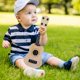thumbnail image 4 of Ukelele de simulación, juguetes educativos, juguetes de aprendizaje preescolar, instrumento Musical para niños, niñas, niños pequeños, regalos de , beige Baoblaze miniinstrumentos musicales, 4 of 8