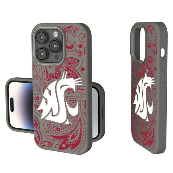 Washington State Cougars Paisley iPhone Soft Touch Case