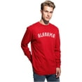thumbnail image 2 of Daxton Retro Alabama Arch Font Long Sleeves T Shirt Soft Medium Weight Cotton, 2Pk Red White Hgray Red, S, 2 of 5
