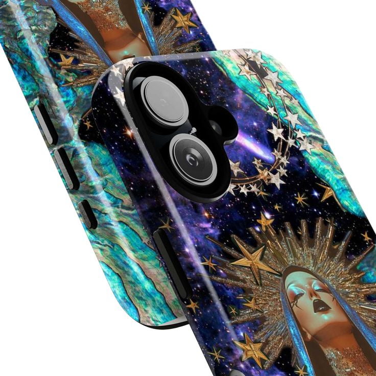 Celestial Virgin Mary Phone Case, Cosmic Madonna Galaxy Art Cover for  iPhone 17 16 15 14 13 12 11 Pro Mini - Walmart.com
